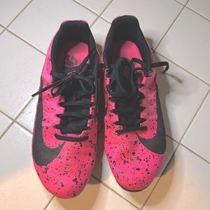 Pink Nike Athletic track shoes. Track spikes women’s size 6